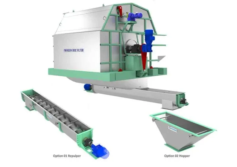 Parason Poly disc Filter manufactured with high grade stainless still material for paper mill