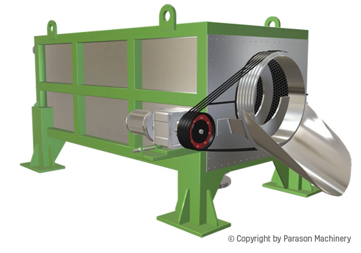 trommel screen pulping machinery