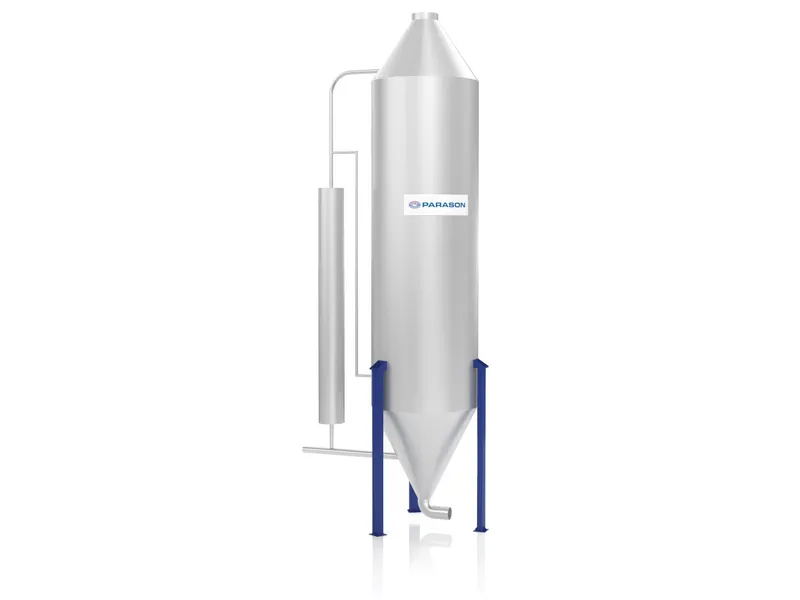 Vertical batch digester for kraft pulping - 60 to 150 cubic meter capacity