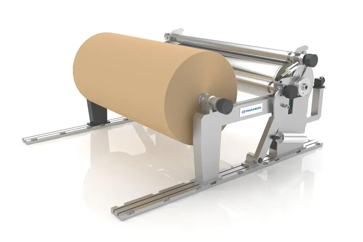 Parason auto spool pope reel — continuous paper winding system
