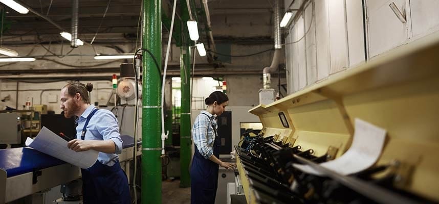 Serviços de fábrica de papel