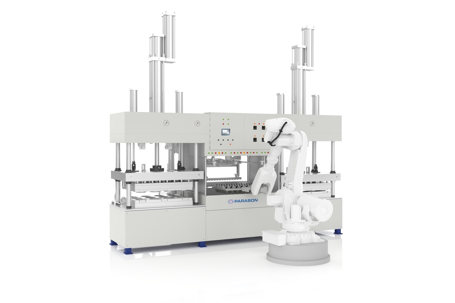 Parason robotic pulp molding machine with 6-axis industrial robot for precision forming