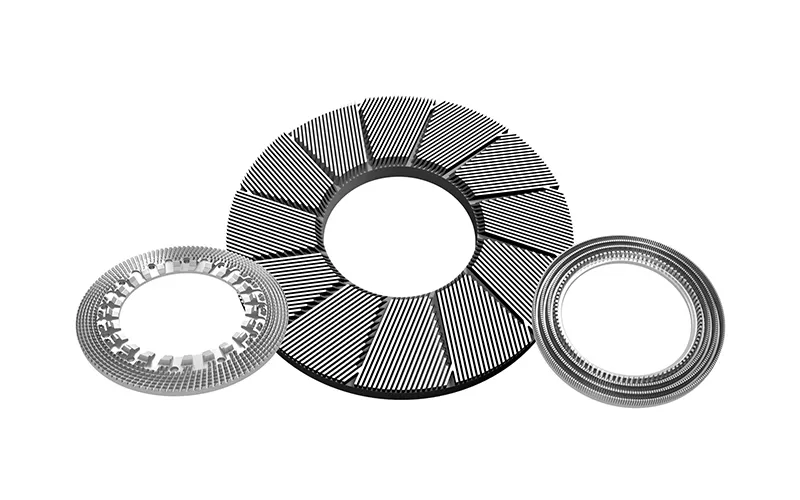 Parason refiner fillings and plates for tissue paper fiber development