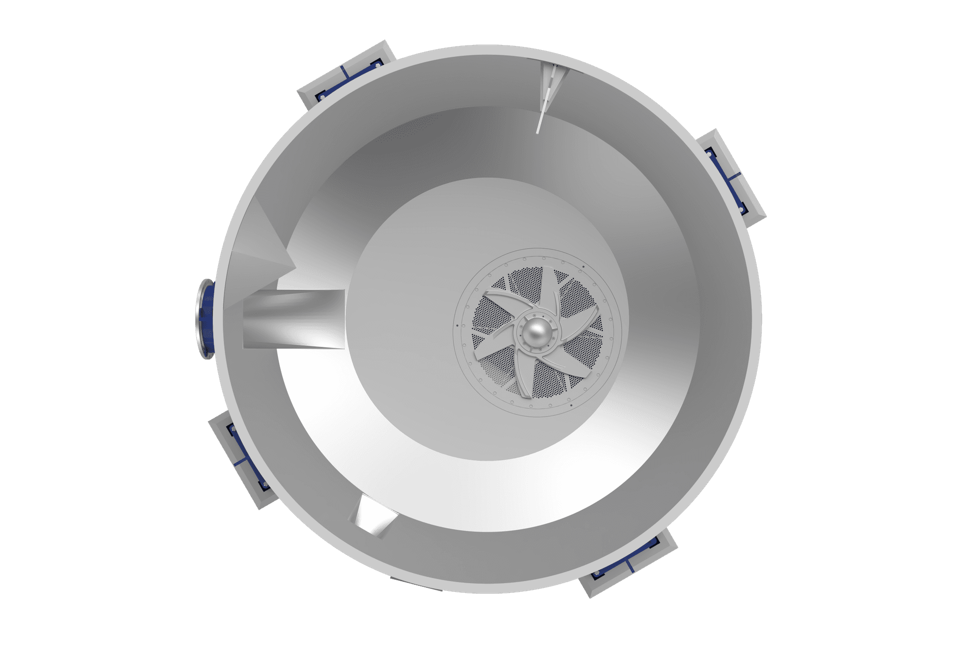 LC Offset Pulper Top View - LCO-32 configuration