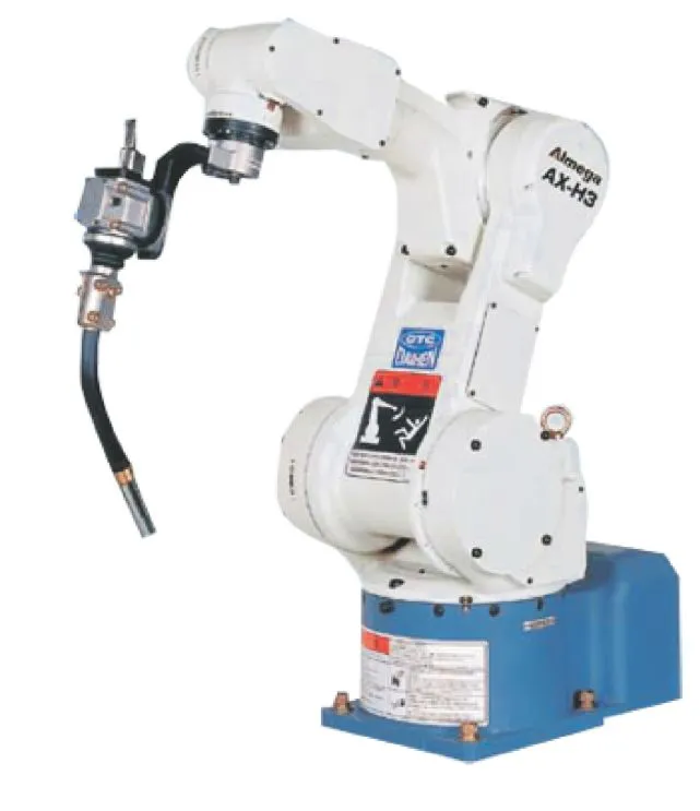 AX-C robotic welding controller used in Finedge Welded refiner plate manufacturing