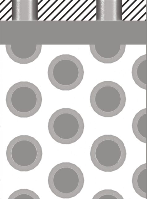 Furo Cônico - vista superior