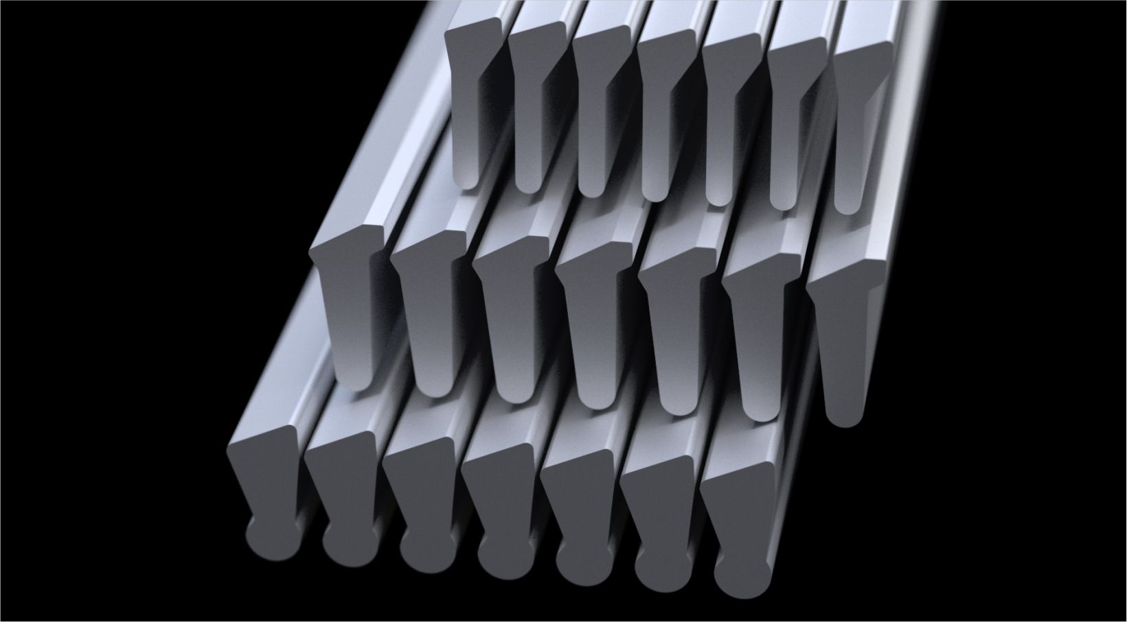 Close-up barra cunha perfilada do cesto ranhurado Parason